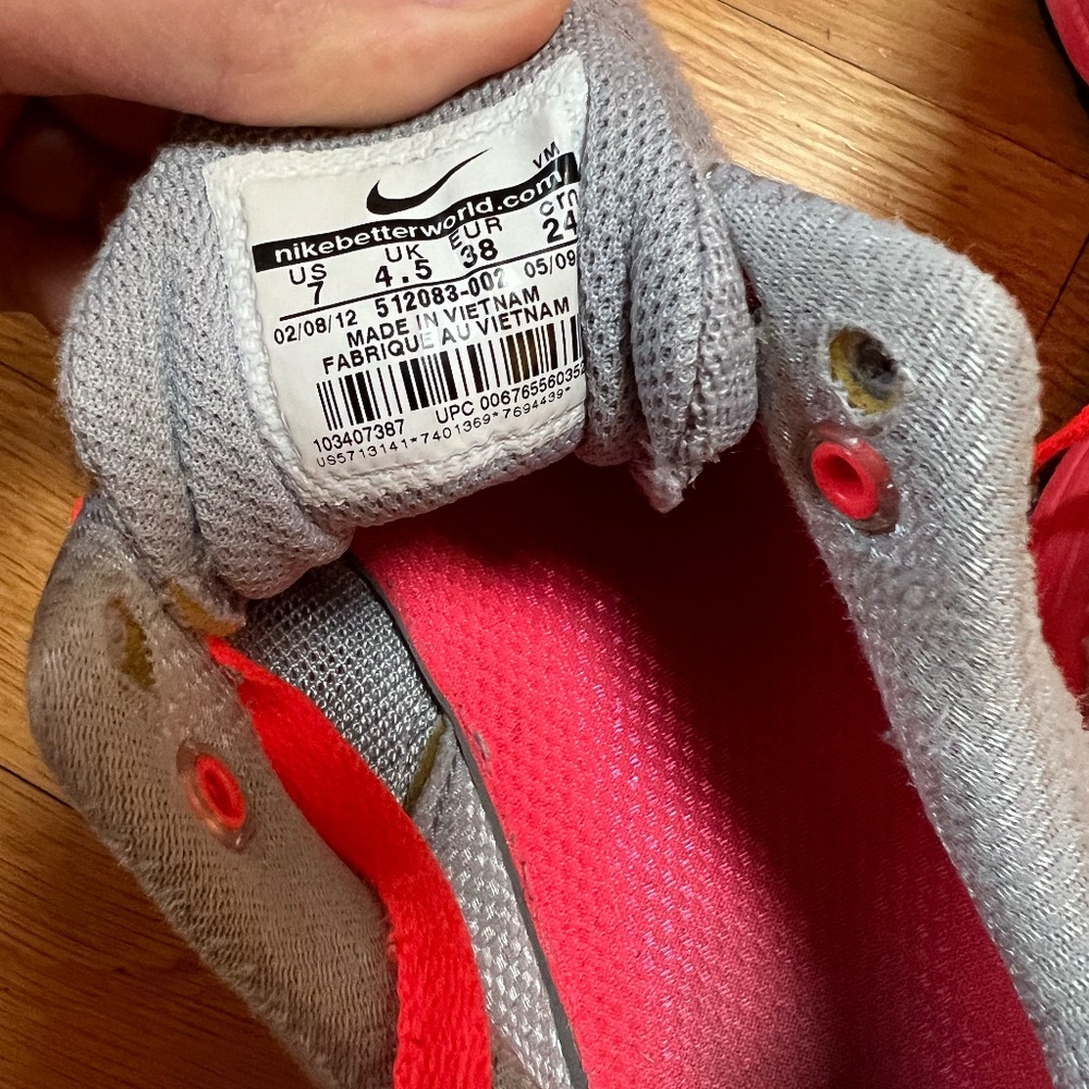 Nike Grey and Pink Running Shoes - Picture 2 of 7